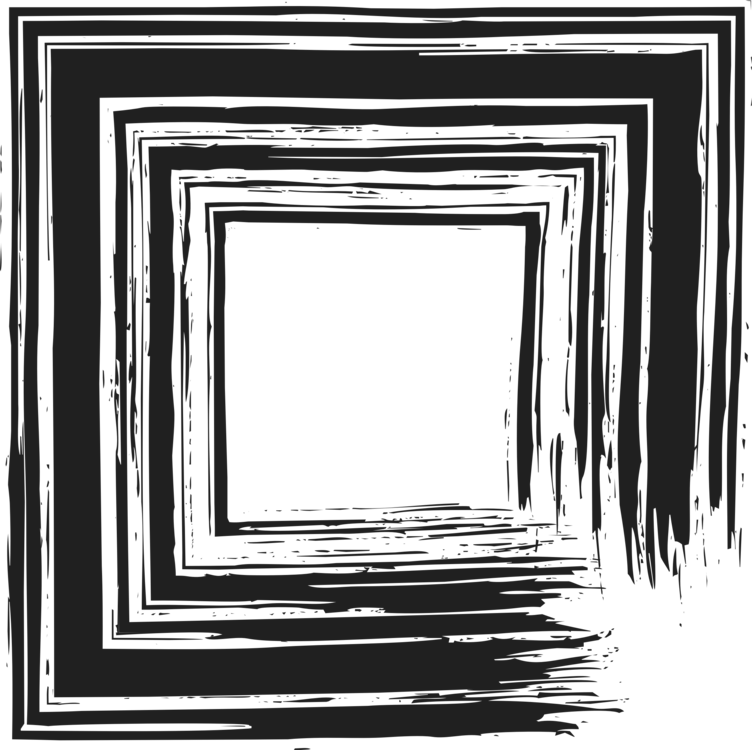 Picture Frames Black And White Line Art Drawing Grunge - Frame For Picture Vector (752x750), Png Download