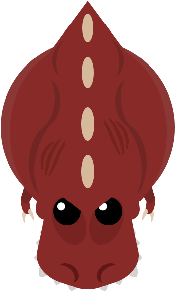 Trex - Dinosaurio De Mope Io (500x600), Png Download