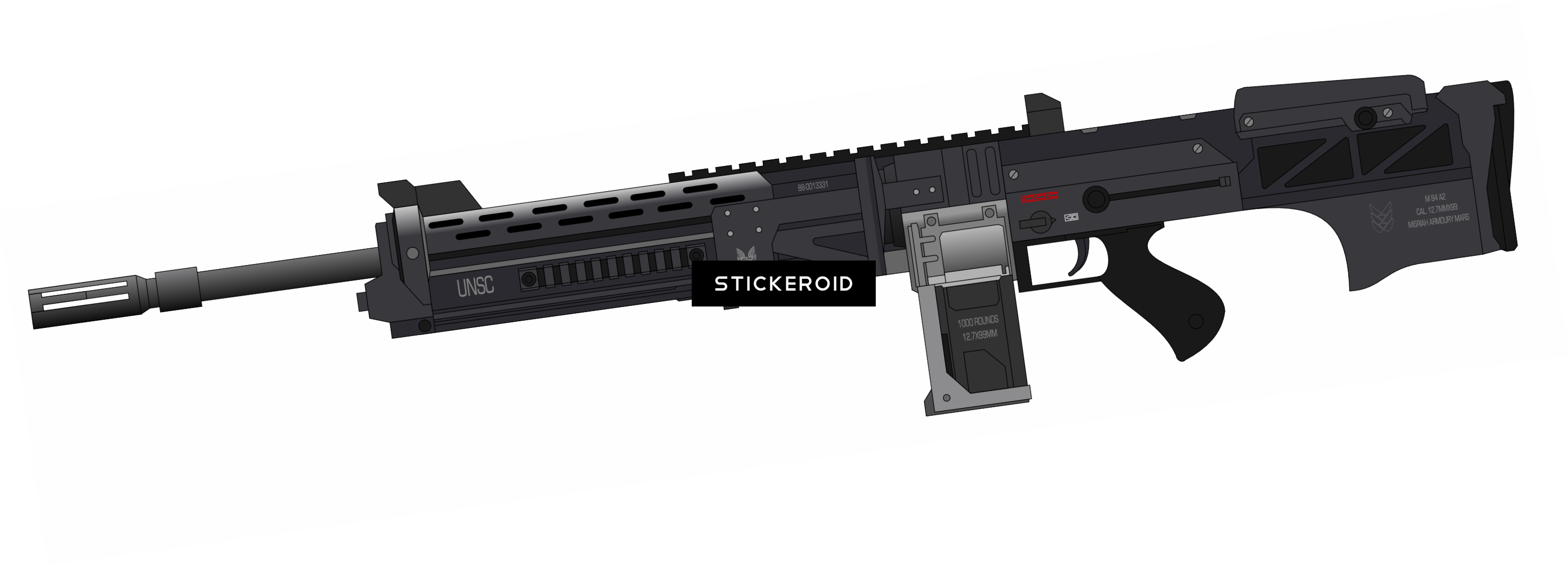 M Assault Rifle - Assault Rifle (3067x1110), Png Download