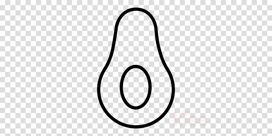 Avocado Outline Drawing Clipart Avocado Drawing Clip - Toilet Sign No Background (900x450), Png Download