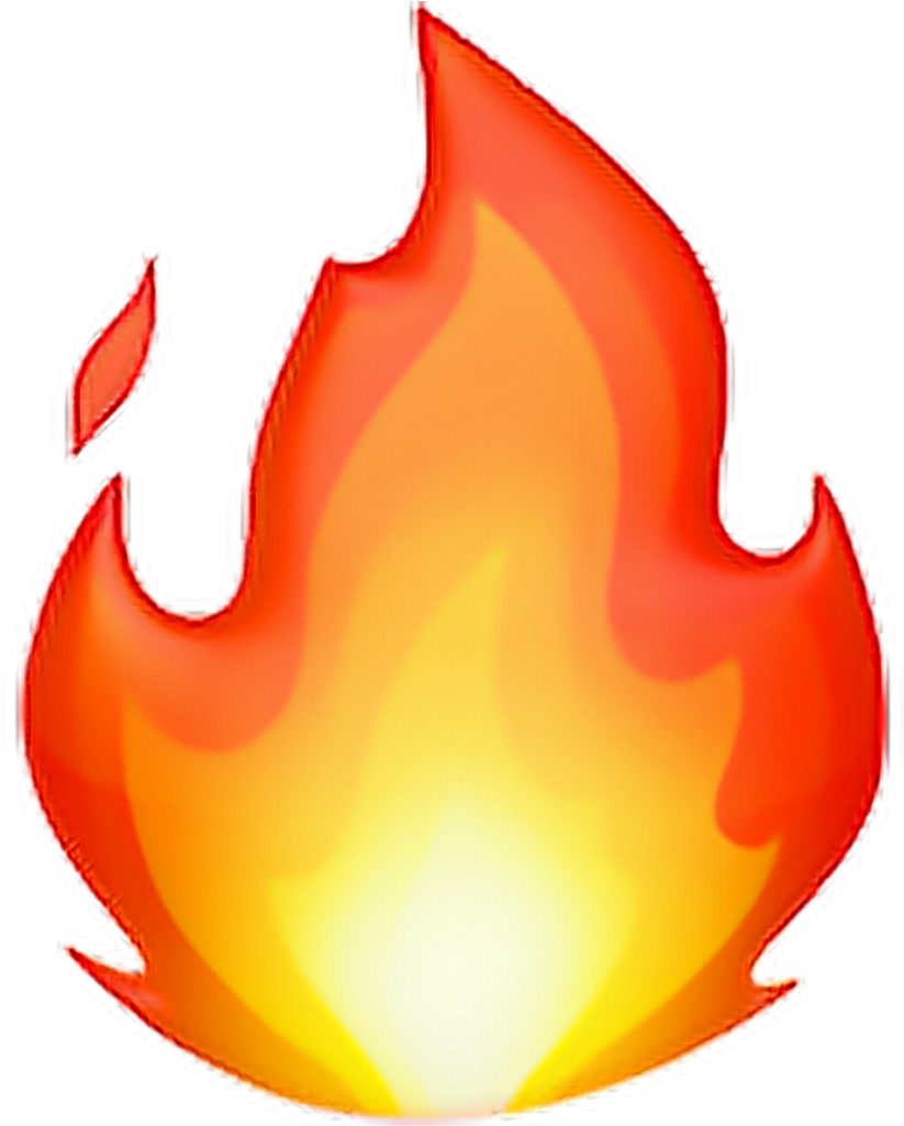 •fire Emoji 🔥 Fire Flame Emoji Emoticon Iphone Iphonee - Whatsapp Emoji De Fuego (1024x1024), Png Download
