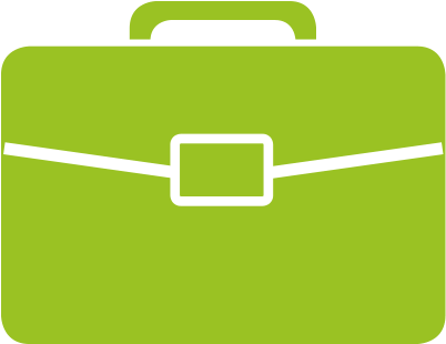 Green Clipart Briefcase - Suitcase Icon (460x365), Png Download
