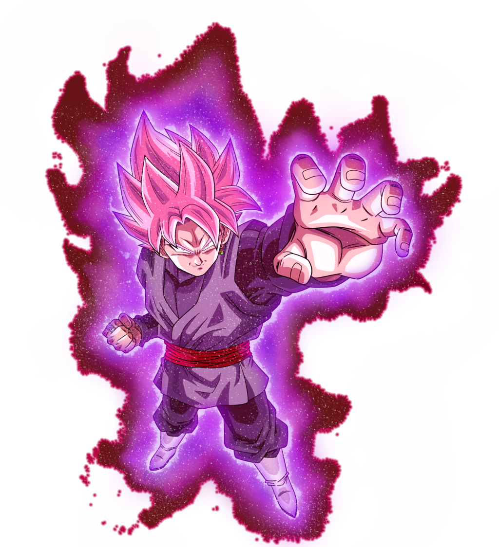 Goku Black Super Saiyan Rose Aura (1024x1124), Png Download