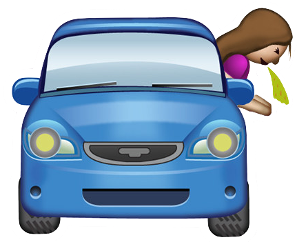 Emojis De Whatsapp Carro (431x351), Png Download