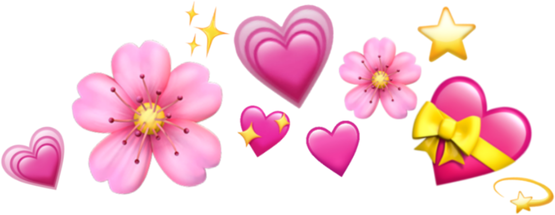 download emoji crown hearts emojis tumblr icon sticker janaina emoji png image with no background pngkey com