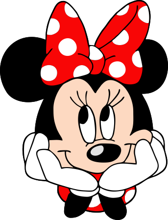 Rosto Minnie Png - Minnie Vermelha (343x449), Png Download