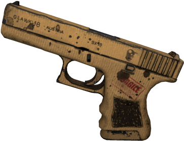 Cardboard Warfare - Glock Cardboard Warfare (600x600), Png Download