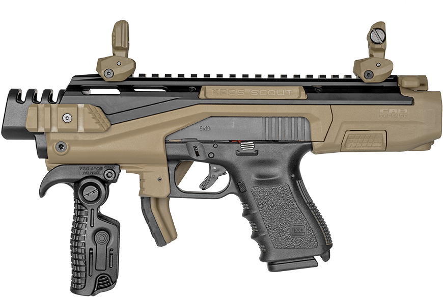 Fab Kpos Scout Glock Conversion Kit - Fab Kpos Scout Brace (1200x843), Png Download