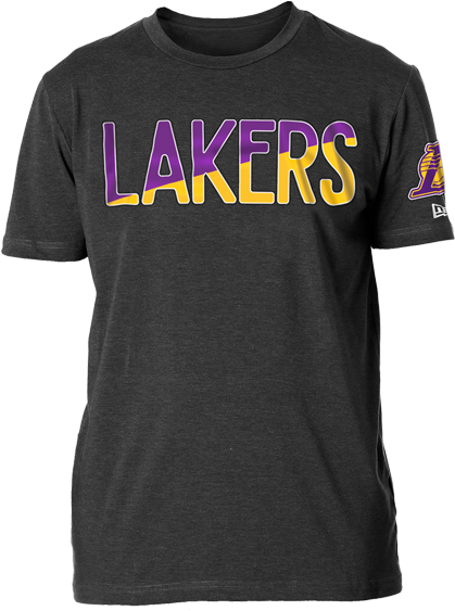 Los Angeles Lakers Split Logo T-shirt - Levi's Fille (500x667), Png Download