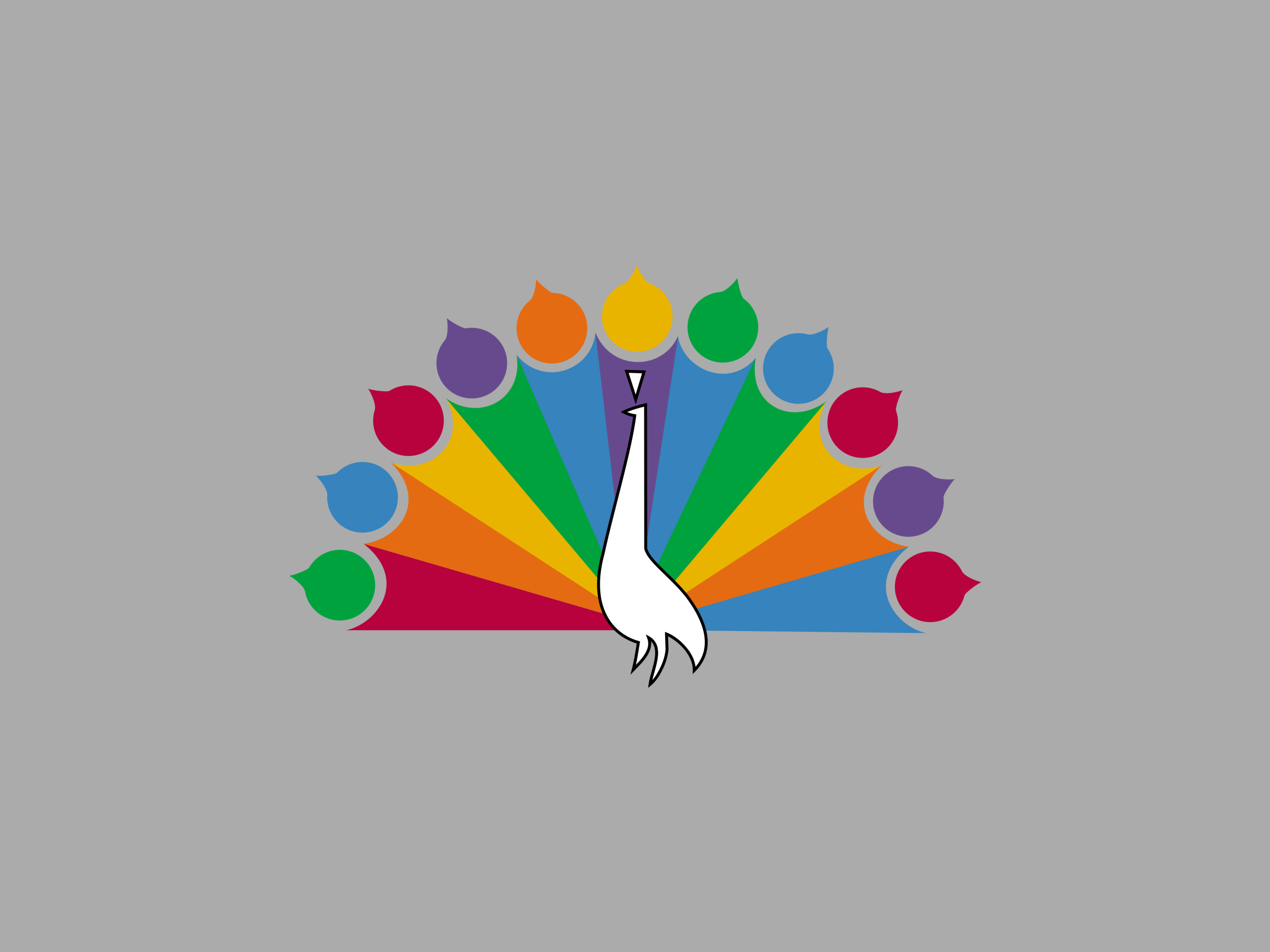The Peacock Logo Introduced In - Logo Of Nbc (5605x4204), Png Download