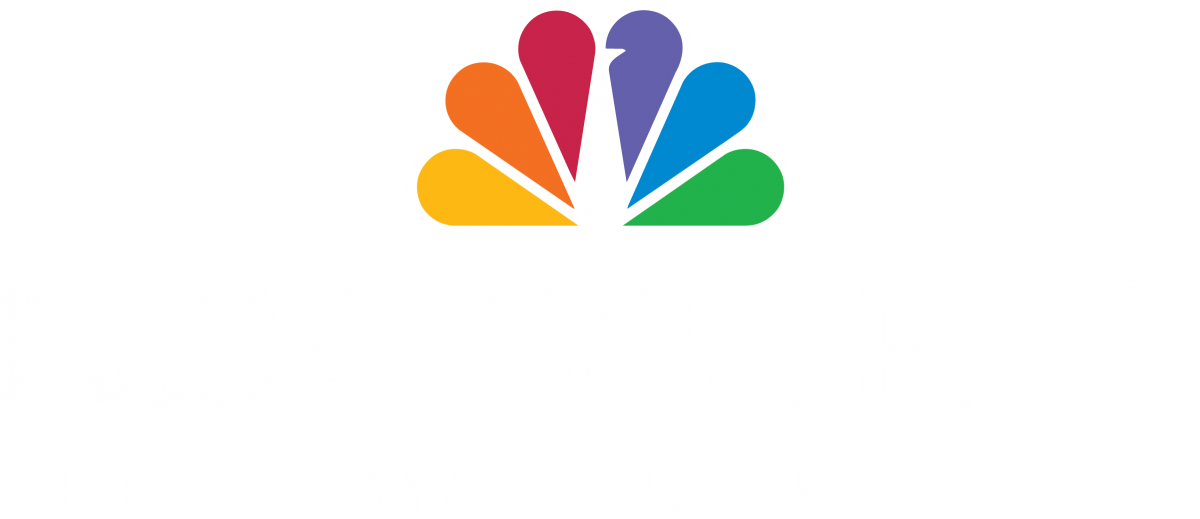 Nbc Sports Network Logo Png - Nbc Sports Logo White (1200x519), Png Download