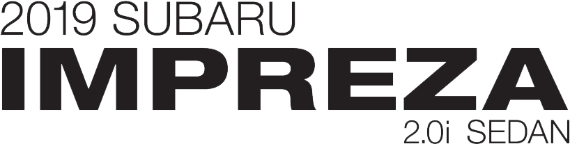 2019 Subaru Impreza - Subaru (1077x300), Png Download