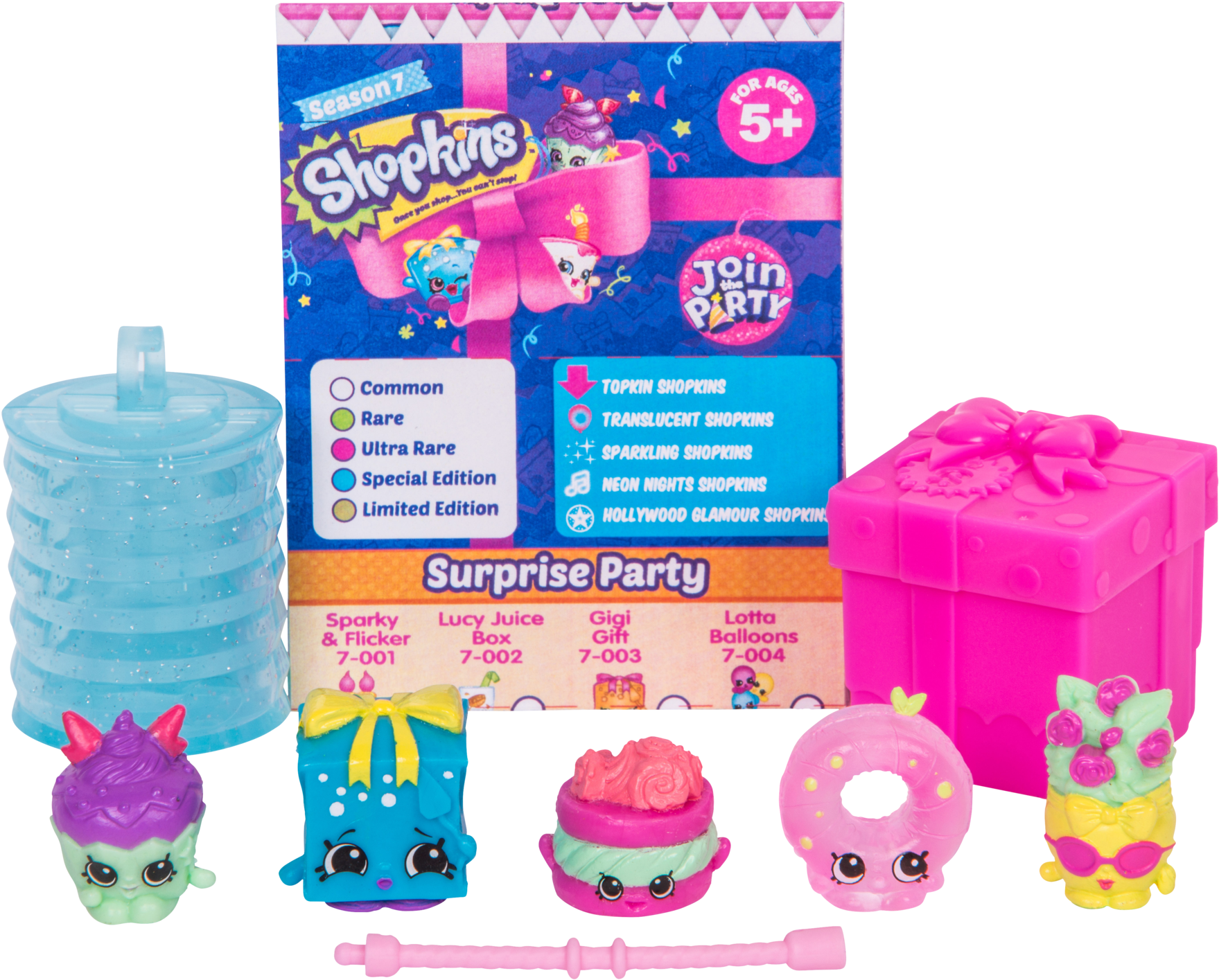 Shopkins S7 5pk ,, , Large - Shopkins Join The Party Mega Pack (1800x1469), Png Download