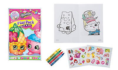 Shopkins Activity Kit - Bendon Bundle Of 12 Shopkins Grab & Go Play Packs (400x414), Png Download
