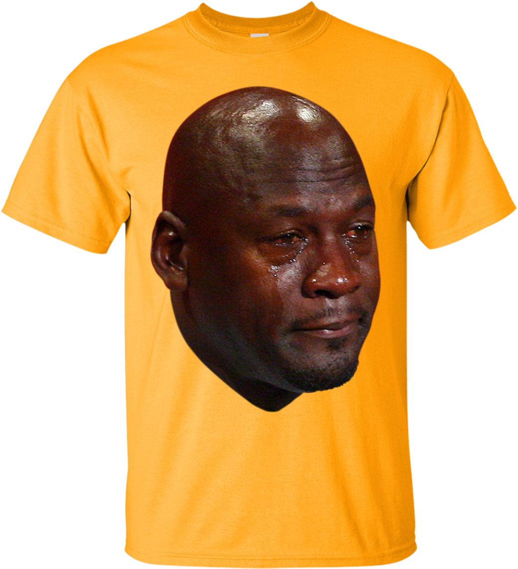 Crying Jordan T-shirt - Memes De Michael Jordan (1155x1155), Png Download