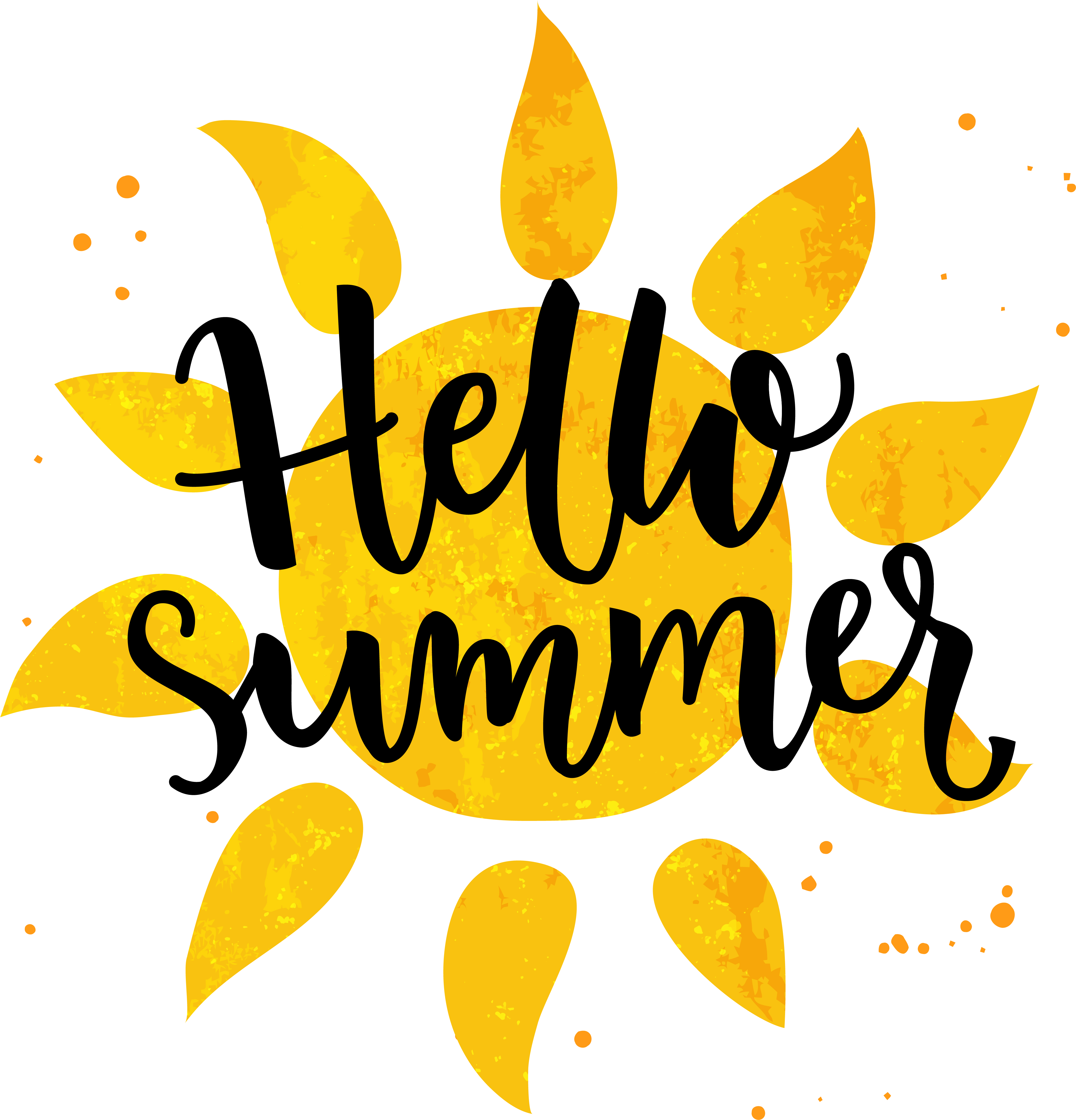 Summer Has Traditionally Been The Busiest Season Of - Sun Typography (4954x4954), Png Download