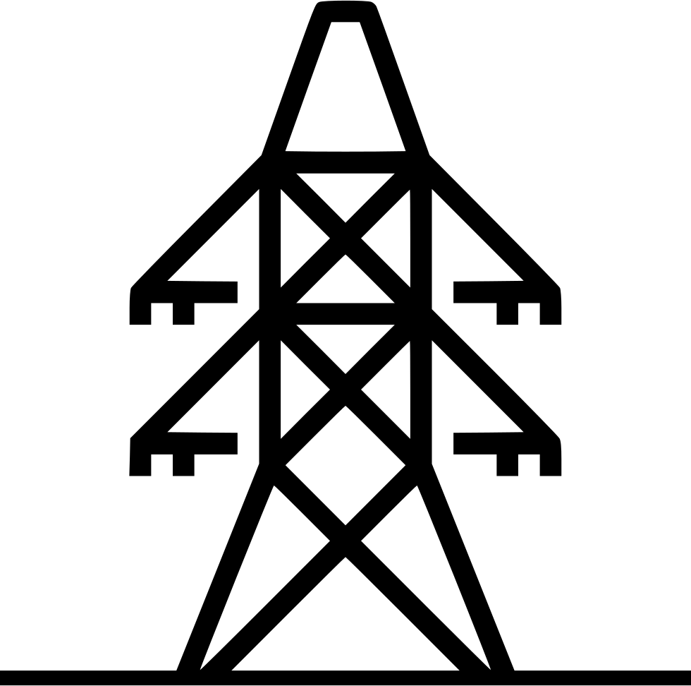 Png File Svg - Electricity Tower Icon (980x972), Png Download