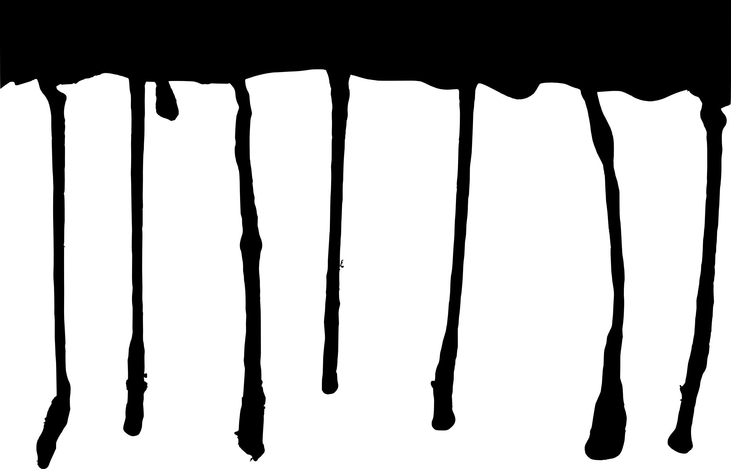 Free Download - Black Paint Dripping Png (2464x1582), Png Download