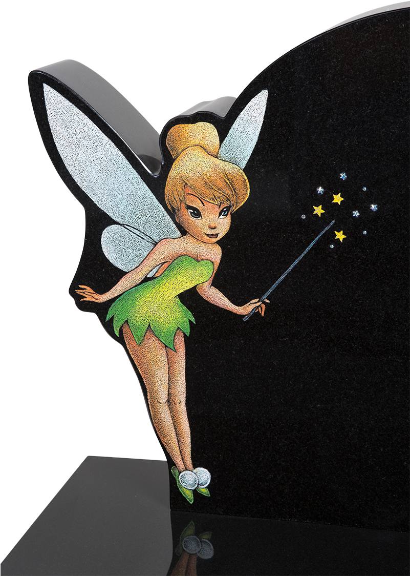 Tinkerbell Headstone - Fairy Headstone (800x1200), Png Download