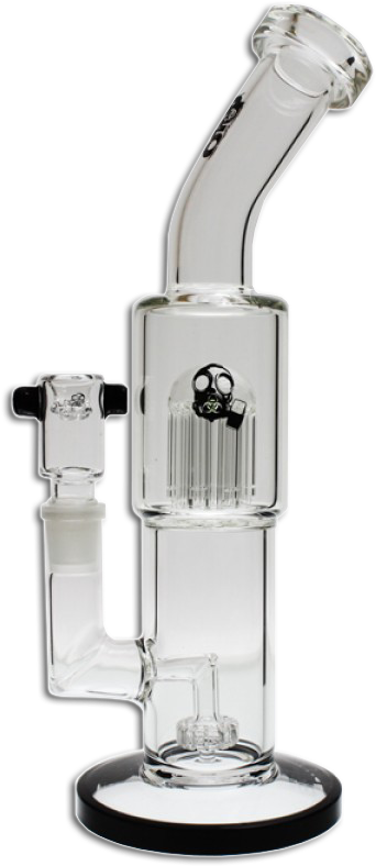 Bio Hazard Duel Perc Waterpipe / Dab Rig - Gas Pump (900x900), Png Download