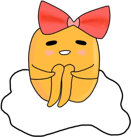 Sanrio Gudetama - Cartoon (500x510), Png Download