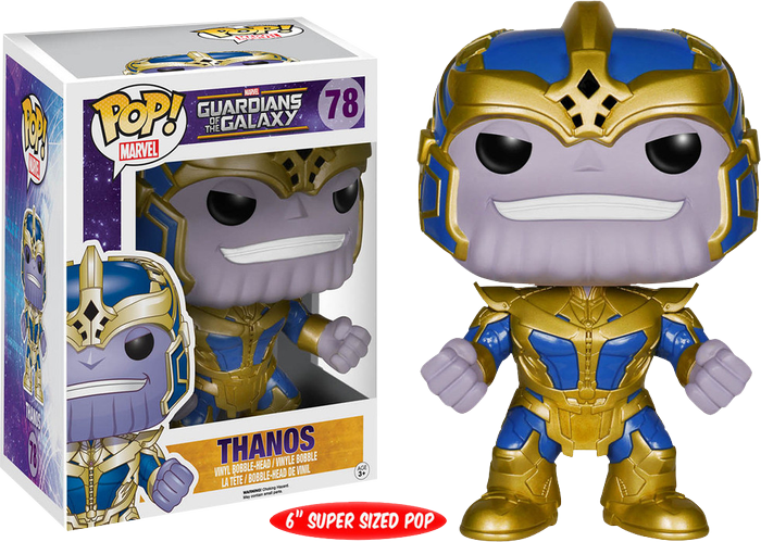 Thanos Pop Vinyl 6 Inch Guardians Of The Galaxy Figure - Funko Pop Thanos Guardians Of The Galaxy (700x499), Png Download