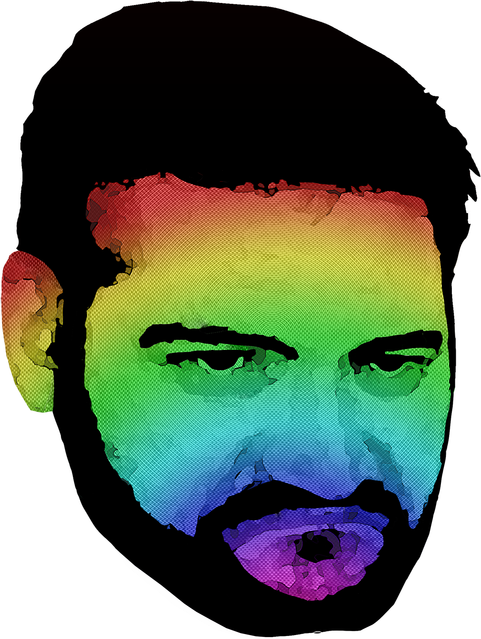 Fan Art Rainbow Adam - Illustration (1189x1500), Png Download