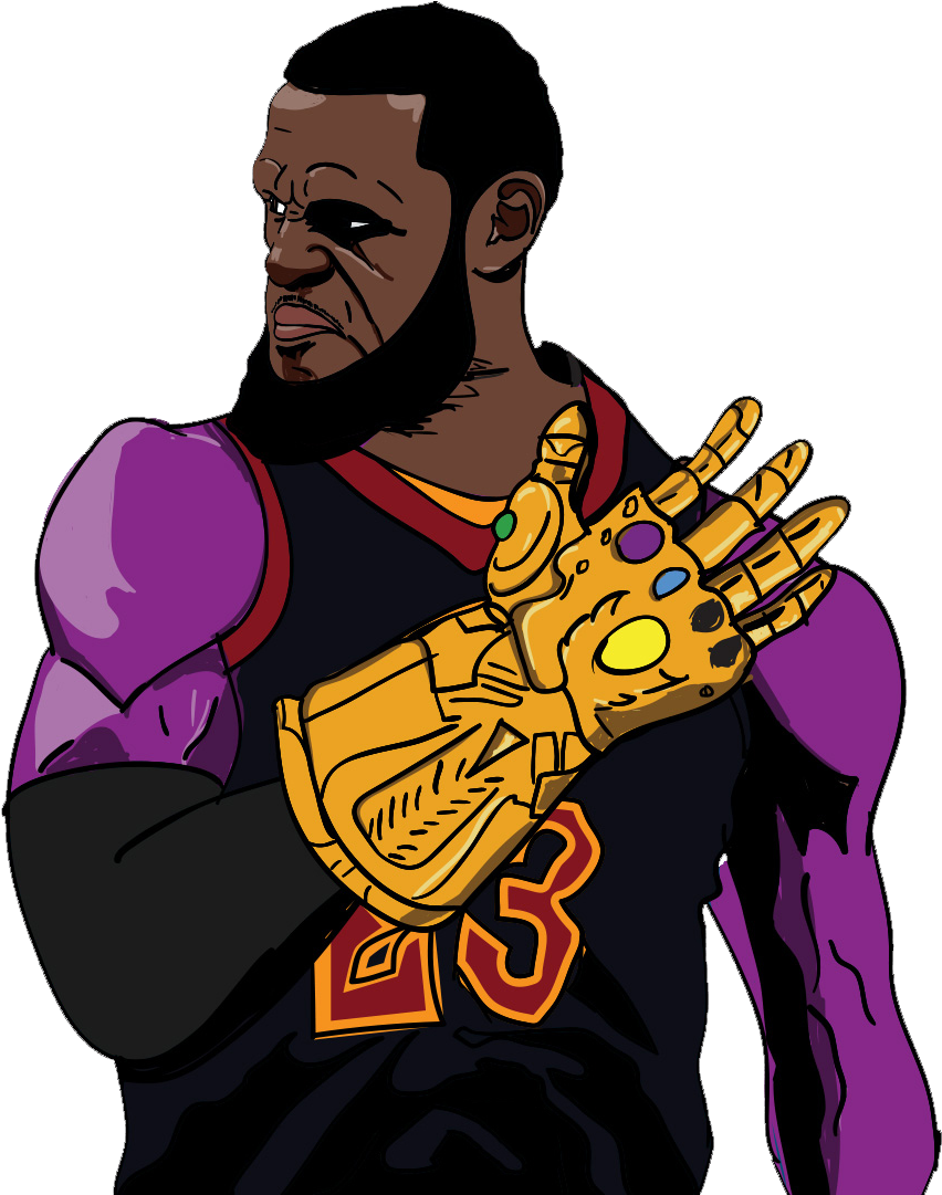 Call Me Thanos James - Lebron Thanos (1080x1080), Png Download