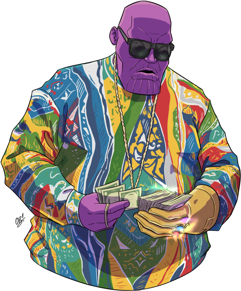 Notorious Thanos (1000x1333), Png Download