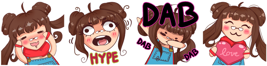Twitch Emotes By Jashmindi - Cartoon (1024x297), Png Download