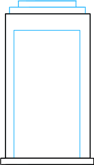 How To Draw Tardis - Drawing (680x678), Png Download