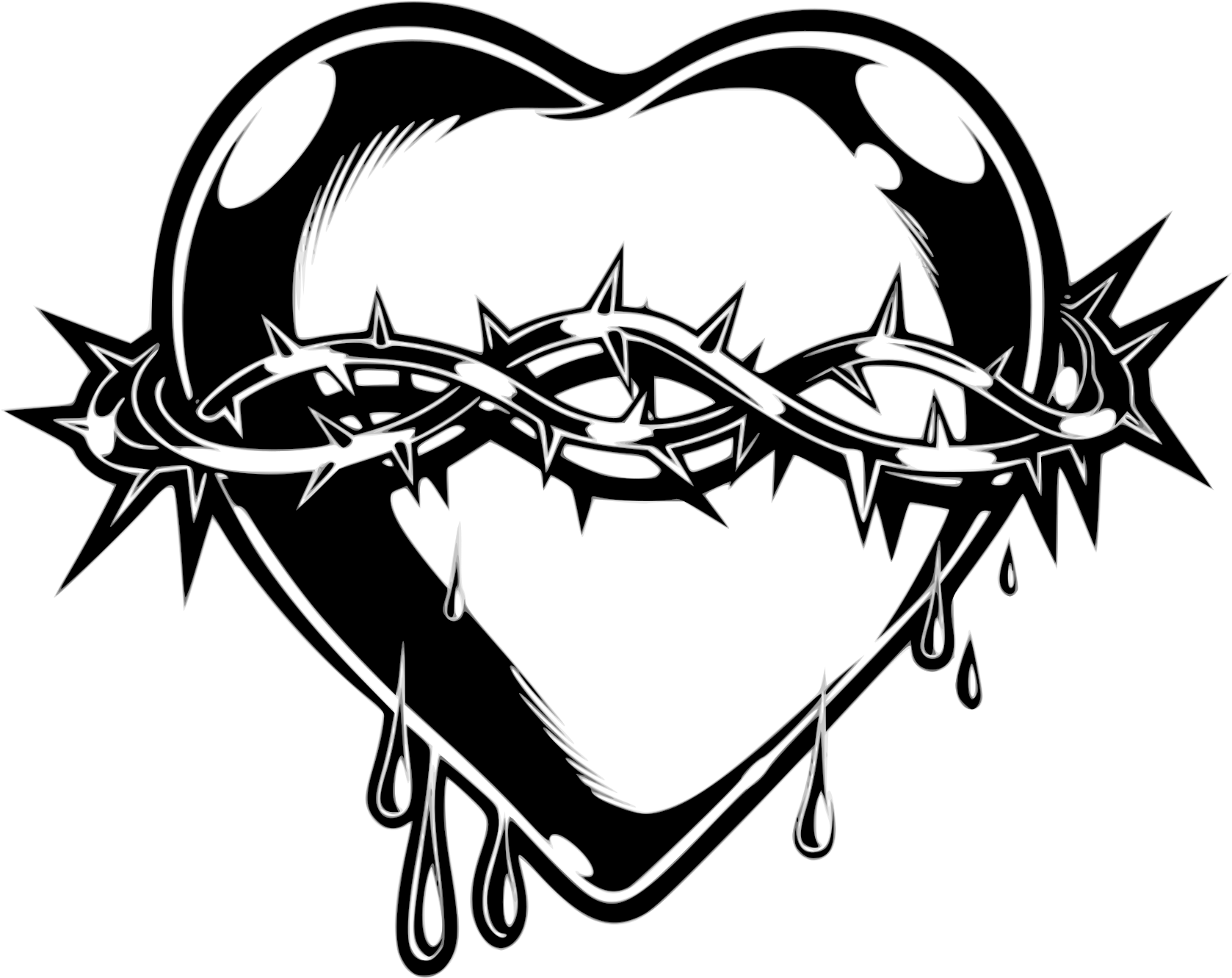 This Free Icons Png Design Of Heart, Corazón, - Imagenes De Corazones Con Espinas (1697x2400), Png Download