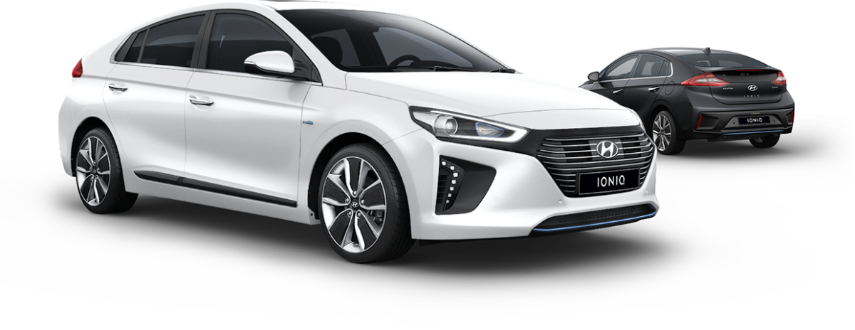 Hyundai Ioniq 1.6 Gdi Hybrid (1200x464), Png Download