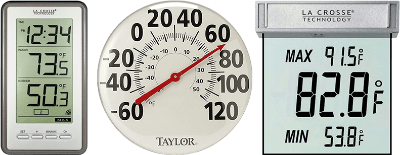 Quadcopter Reviews Best Outdoor Thermometers - Taylor 46cm Metal Patio Thermometer (800x325), Png Download