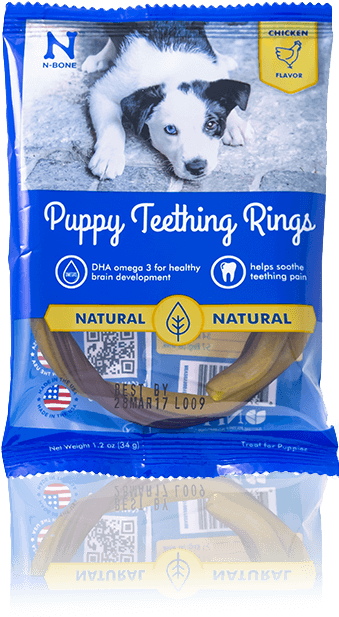 N-bone® Puppy Teething Rings In Chicken - N-bone Puppy Teething Ring Chicken Flavor 3 Pack Treat (340x640), Png Download