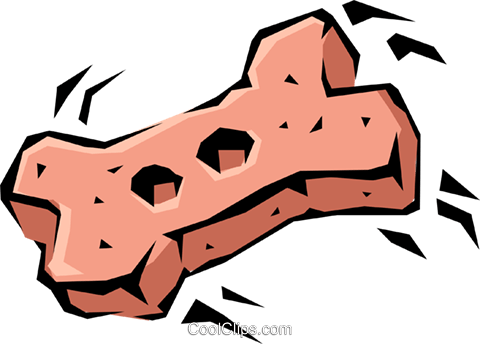 Dog Bone Royalty Free Vector Clip Art Illustration - Clipart Hundeknochen (480x344), Png Download