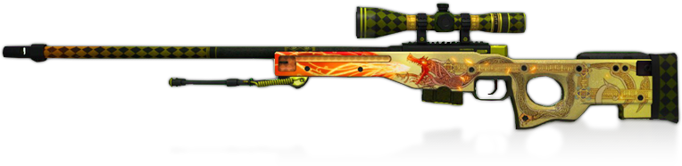 Added A New Cover Image - Awp Dragon Lore .png (764x186), Png Download