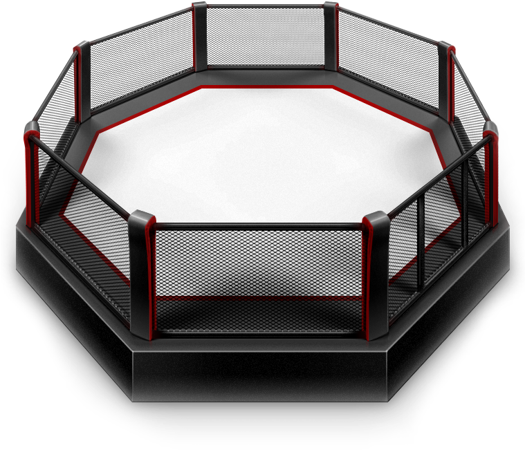 Mma Octagon Png - Клетка Мма (758x694), Png Download