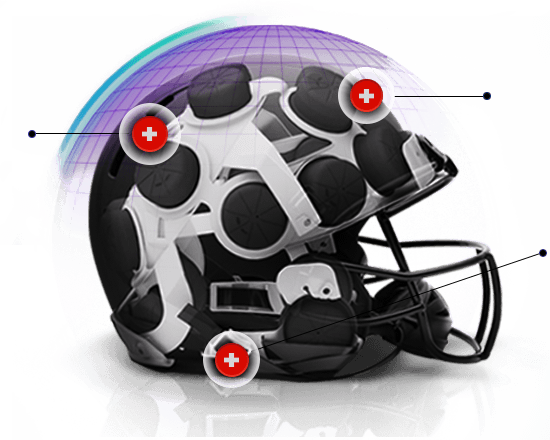 An Example Of Xenith's Better-fit Football Helmet - High Tech Football Helmet (550x440), Png Download