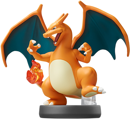 Charizard Super Smash Bros Amiibo - Amiibo Charizard (500x537), Png Download