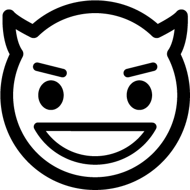 Devil - Emoticon (376x376), Png Download