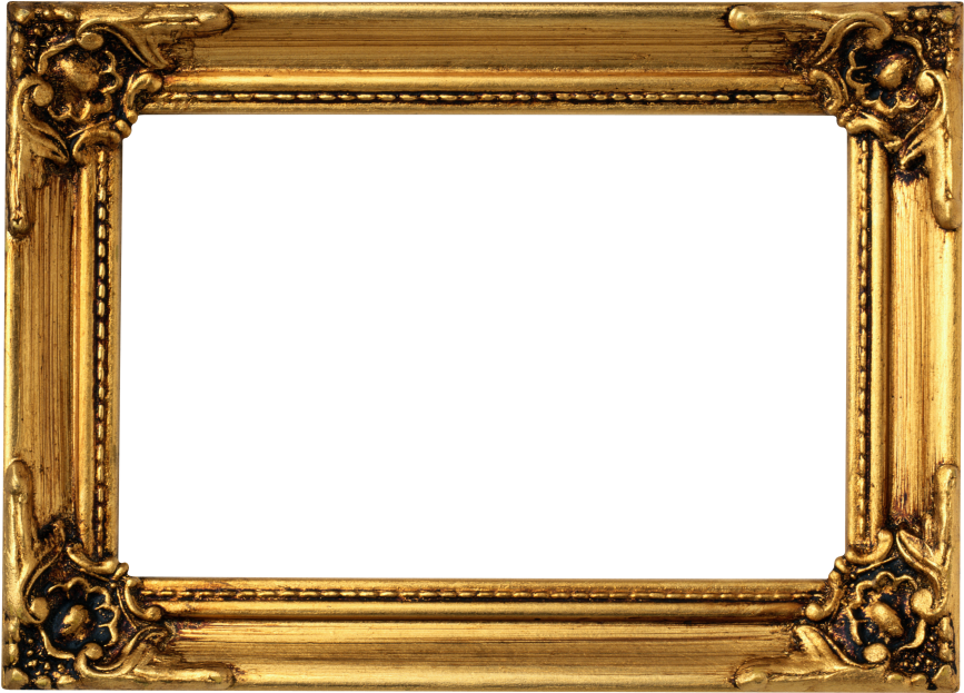 Golden Frame - Hound In The Left-hand Corner (866x650), Png Download