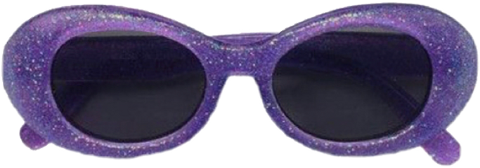 Clout Purple Glasses Niche Moodboard - Sunglasses (683x240), Png Download