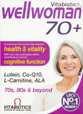 Vitabiotics Wellwoman 70 30 Tablets - Vitabiotics Wellwoman 70+ 30 Tablets (400x400), Png Download
