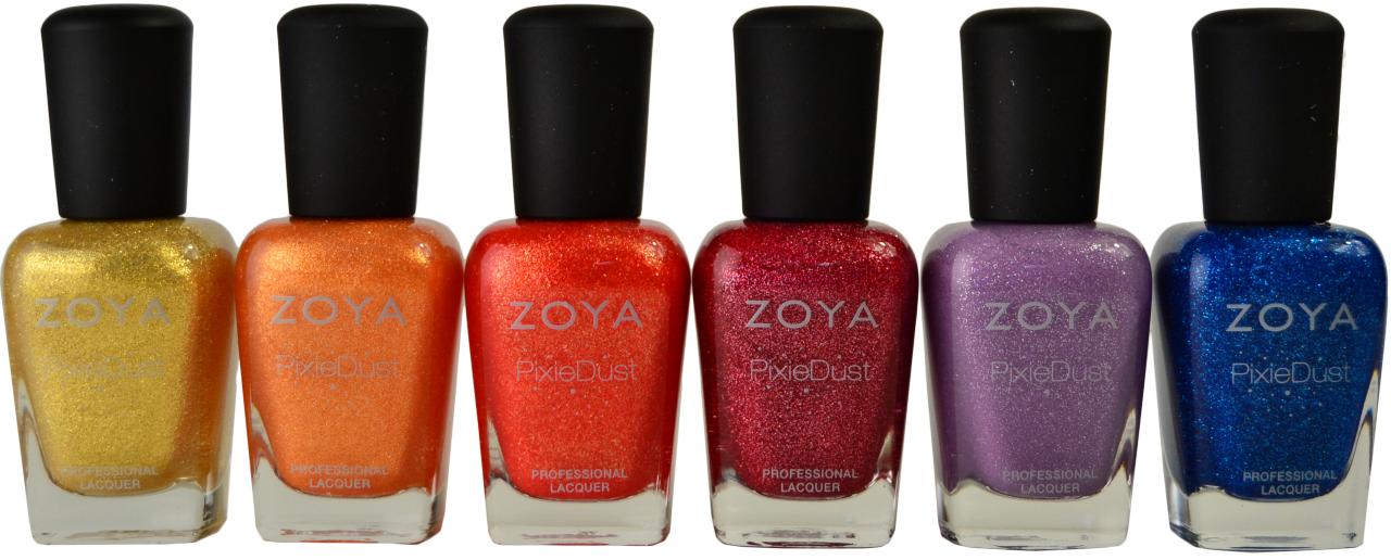 6 Pc Summer Pixie Dust Collection By Zoya - Nail Polish Canada (1280x516), Png Download