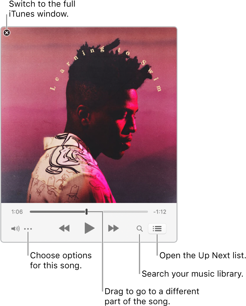 Expanded Miniplayer Showing The Controls For The Song - Snny Learning To Swim (832x1034), Png Download