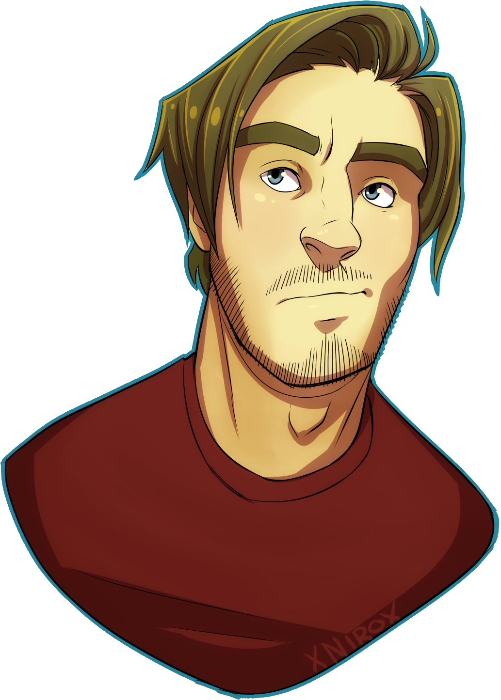 Poods - Pewdiepie With Transparent Background (1138x1501), Png Download