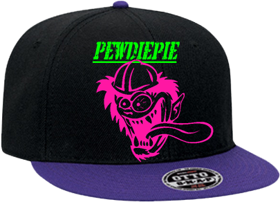 Snapback Flat Bill Hat - Big Time Rush Hat (428x400), Png Download