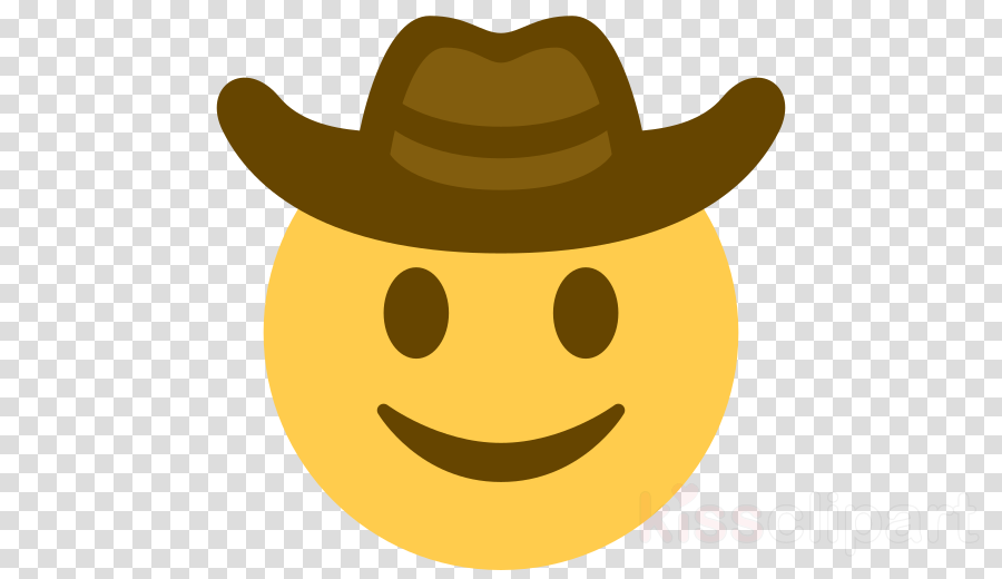 Discord Cowboy Emoji Clipart Emoji Cowboy Hat Discord - Emoji Do Whatsapp Png (900x520), Png Download