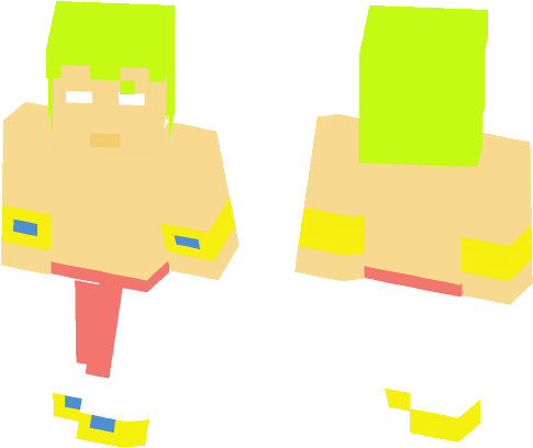 Lssj Broly - Halloween Skins Minecraft Girl (584x497), Png Download